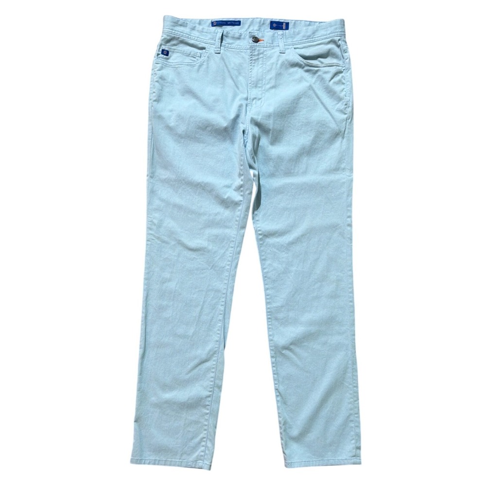 Stitch Golf‎ Stitch's Britches Mens 34x32 Light Blue 5-Pocket Straight Pants